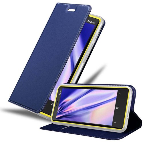 Cadorabo Ohi&scaron;je, združljivo z Nokia Lumia 920 v klasična temno modra - Za&scaron;čitni ovitek z magnetnim zapiranjem, stoječo funkcijo in režo za kartice, (20562505) Cene