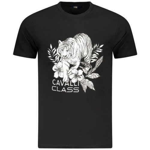Cavalli Class Mu&amp;scaron;ka Majica Kratkih Rukava Crna Slike