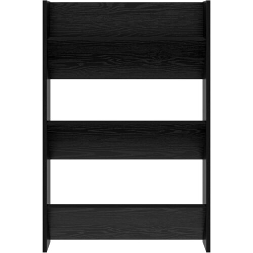 VidaXL ormarići za cipele na zidu s policom ostalo crni hrast 60 x 18 x 60 cm Slike