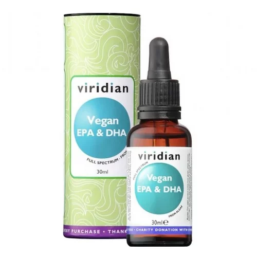 Viridian Nutrition Vegansko Omega-3 olje z EPA & DHA Viridian (30 ml)