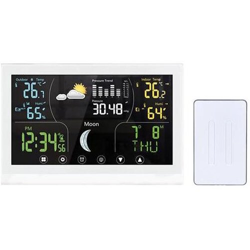 solight TE110W - Meteostanica sa displejem u boji 5V/2xAAA bela Cene