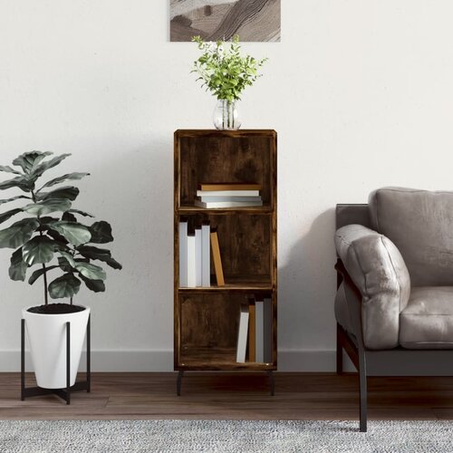  Komoda boja dimljenog hrasta 34,5x32,5x90 cm konstruirano drvo Cijene