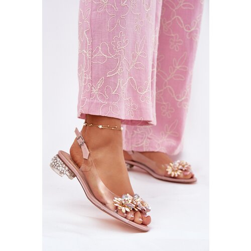 S. BARSKI Transparent Low Heel Sandals With Decoration D&A Cijene
