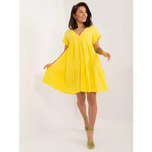 Fashion Hunters Yellow Everyday Oversize Dress