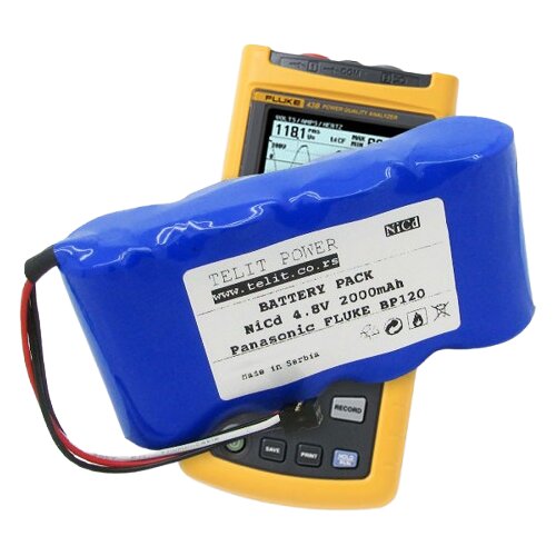 Telit Power Baterija Panasonic, NiCd, 4.8V, 2000mAh, Za FLUKE BP120 multimetar Cene