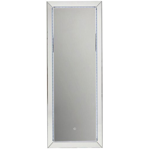 XORA STENSKO OGLEDALO, 60/160/7 cm steklo, leseni material Slike
