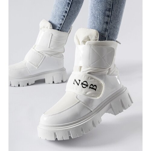 Gemre White insulated snow boots Reppert Cene