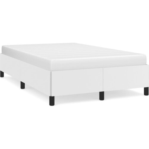 VidaXL Okvir kreveta bijeli 120 x 190 cm od umjetne kože Slike