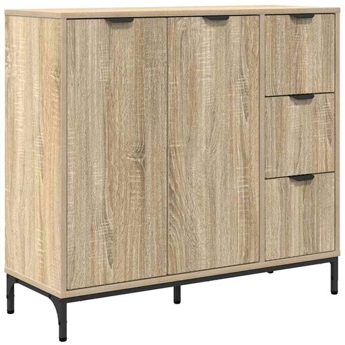 VidaXL Kreveta sonoma hrast 89,5 x 33 x 82 cm Konstruirano drvo Slike