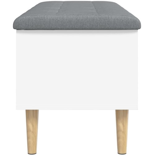  Klupa za pohranu bijela 102x42x46 cm od konstruiranog drva Slike