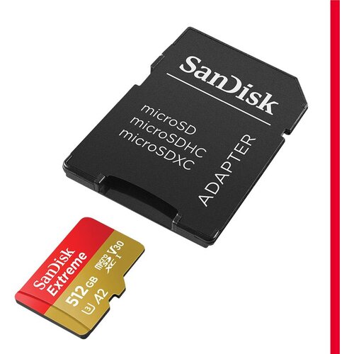 San Disk Micro SD 512GB Extreme, 190MB/s A2+ SD adapter Cijene