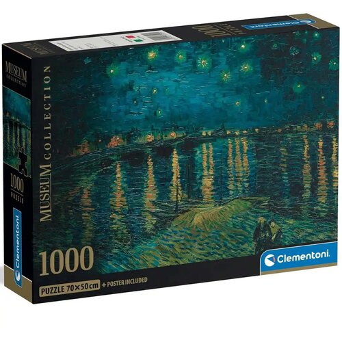 Clementoni Muzejska kolekcija: Van Gogh - Zvjezdana noć 1000-dijelna HQC kompaktna slagalica - Cene