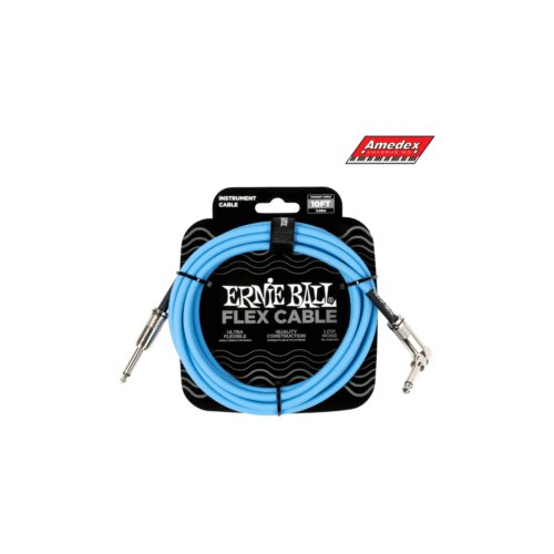 Kabal INSTR. Ernie Ball 6464 Flex Straight/Angle 3m BLUE Slike