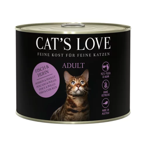 Cat's Love Mokra mačja hrana "Adult Mix Riba & Piščanec"