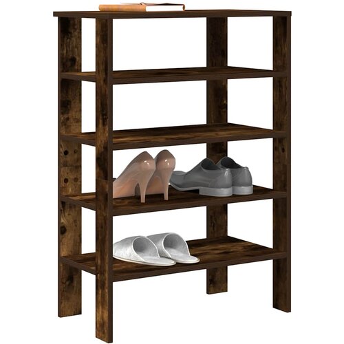 vidaXL Regal za čevlje dimljen hrast 61x32x87,5 cm inženirski les Cene