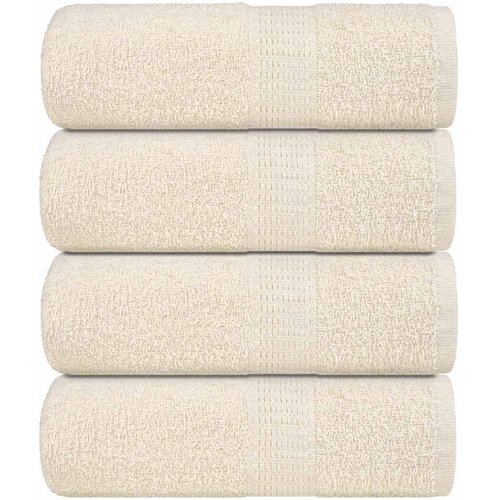vidaXL Ručnici za pranje FROGN 4 kom. krem 30x30 cm 360 g/m² - Krema 30 x 30 cm 4 Cene