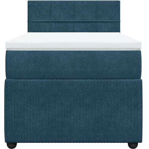 Box spring krevet s madracem plavi 100x200 cm bar&amp;scaron;unasti Slike