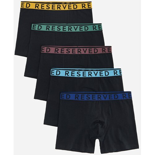 Reserved Komplet od 5 pari long bokserica - crno Cijene