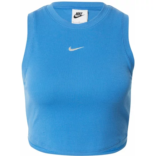 Nike Sportswear Top 'ESSNTL' azur / bela