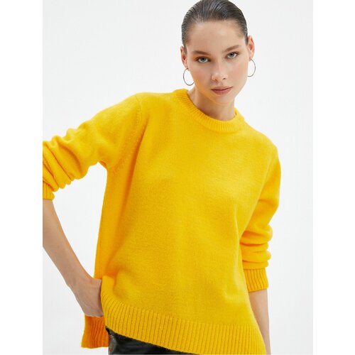 Koton Basic Knitwear Sweater Long Sleeved Crew Neck Slike