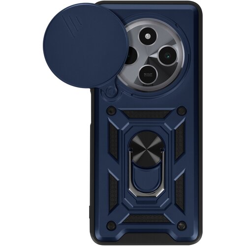 Oem Mayaxess, Ohišje za Xiaomi Redmi 14C Ring Support Sliding Camera Cover, Modra noč, (5000215663) Cene