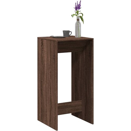 vidaXL Barska miza rjavi hrast 51x50x103,5 cm inženirski les Cene