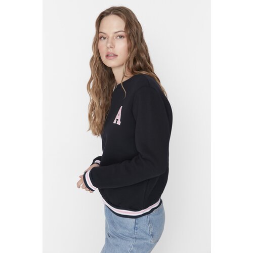 Trendyol Sweatshirt - Navy blue - Regular fit Slike