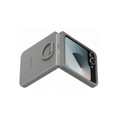 Samsung Za&amp;scaron;titna Maska SAMSUNG, EF-PF741TJEGWW, Silicone Case, Galaxy Z Flip 6, Grey Slike