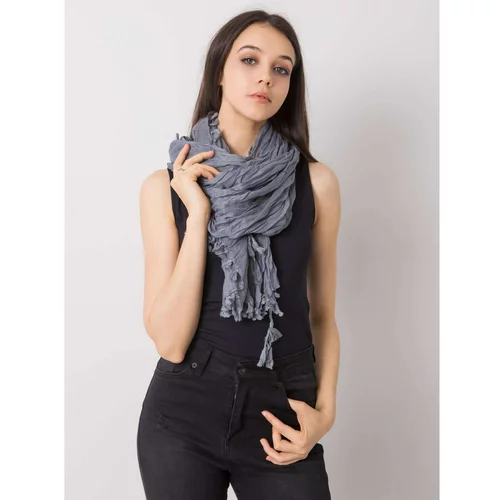 Fashion Hunters Women's gray scarf with fringes