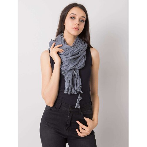 Fashion Hunters Women&amp;#039;s gray scarf with fringes Slike