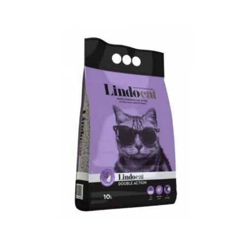 Lindocat posip za mačke - double action lavender 10l Slike