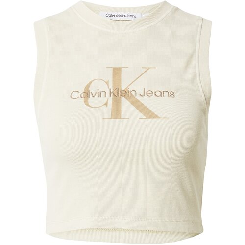 Calvin Klein Jeans Top &amp;#039;MINERAL&amp;#039; bež / svetlo rjava Slike