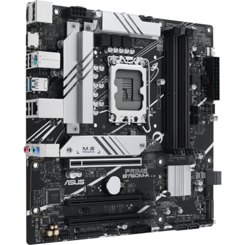 Asus PRIME B760M-A-CSM LGA1700 mATX MB &amp;ndash; Intel B760 4xDIMM DDR5 2xM.2 4xSATA PCIe 4.0 2.5Gb Ethernet 1xDisplayPort 2xHDMI with Aura Sync support Slike