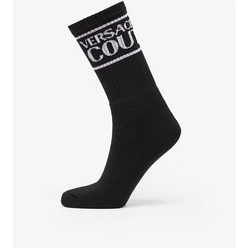 Versace Jeans Couture Cotton Striped Logo Socks