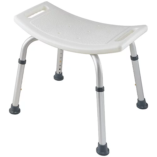 CAREOSAN stolac za kadu (Podešavanje po visini: 37,5 cm - 55 cm, Opteretivost: 110 kg, Bijele boje)