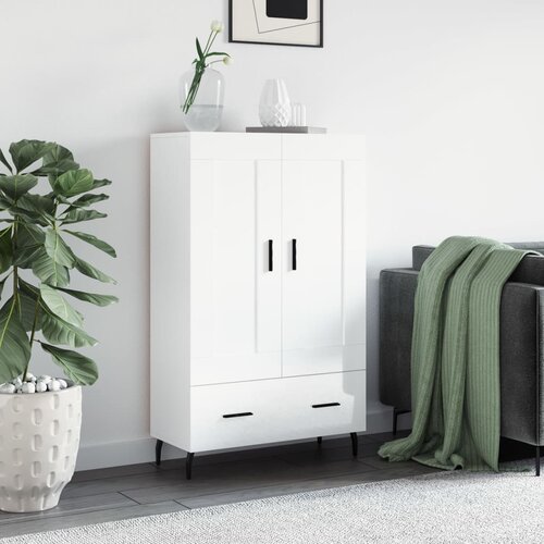 vidaXL Visoka komoda sjajna bijela 69 5x31x115 cm konstruirano drvo Cijene
