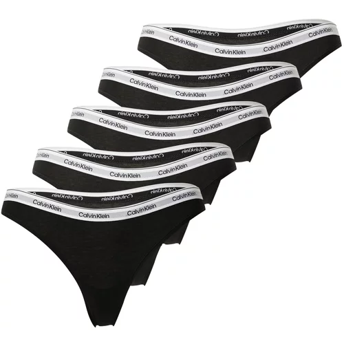 Calvin Klein Underwear Tanga gaćice siva / crna / bijela