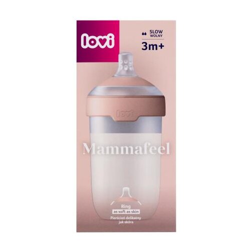 Lovi Mammafeel Bottle 3m+ dinamična duda koja podsjeća na majčine grudi 250 ml za otroke Cijene