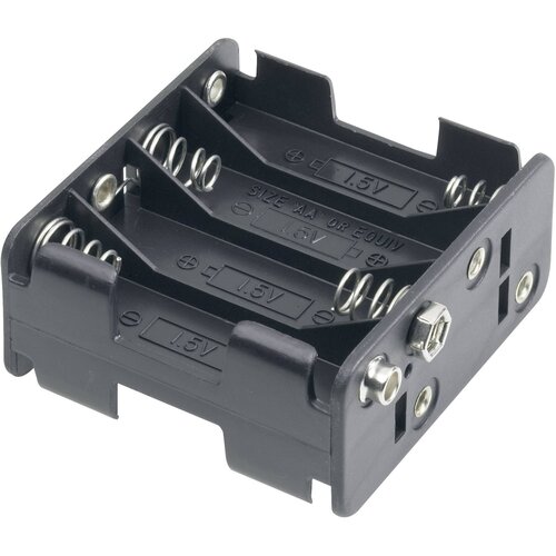 Goobay 12470 nosilec baterij 8x Mignon (AA) hitrosklopni priključek (D x &Scaron; x V) 63 x 58 x 29.5mm Držalo za baterije D za 8 Mignon baterij (D x &Scaron; x V), (20641720) Cene