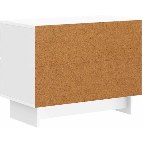  Noćni ormar s ladicama Bijela visokog sjaja 62 x 34,5 x 47,5 cm Slike