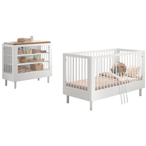 Vipack Set dječjeg namještaja 2 kom od masivne bukve Forrest – Cijene