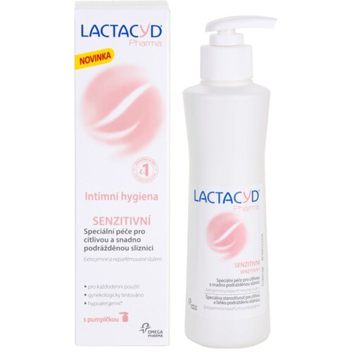Lactacyd Pharma Sensitive intimni čistilni gel za občutljivo kožo 250 ml Slike