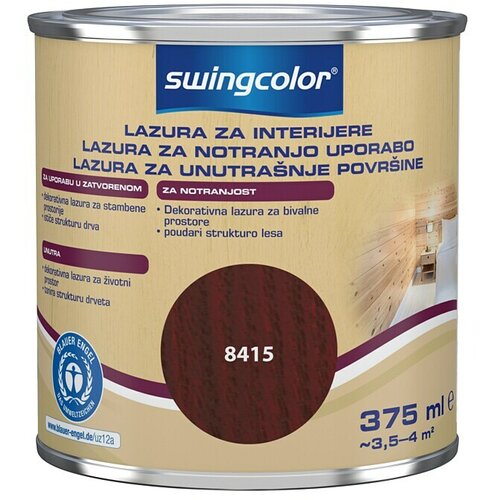 SWINGCOLOR Dekorativna lazura za bivalne prostore (375 ml, rjava, na vodni osnovi) Slike