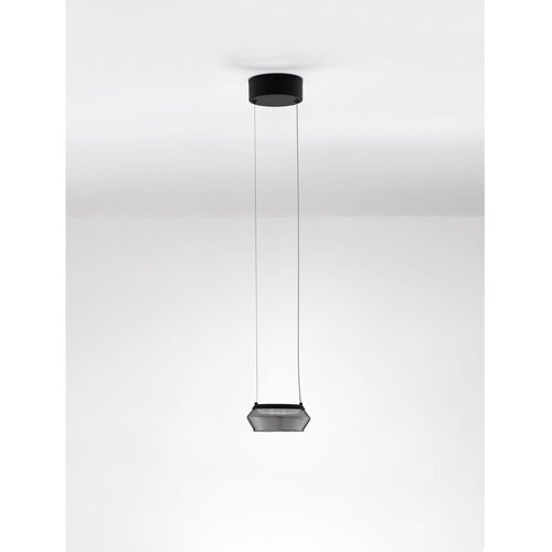 Nova Luce Mat črna steklena LED viseča svetilka &amp;oslash; 14 cm Jailyn &amp;ndash; Slike
