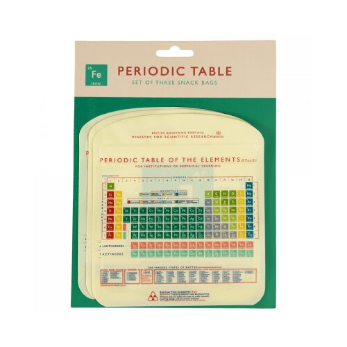 REX International Periodic Table - Kese za namirnice set 3 - Periodic Table, vi&scaron;ekratne Cene