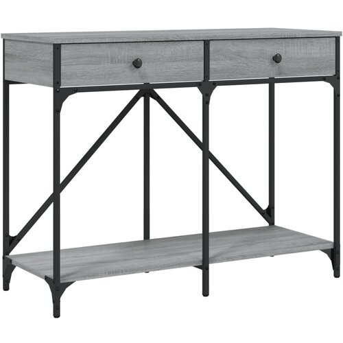 vidaXL Klubska mizica siva sonoma 100x39x78,5 cm inženirski les, (20907986) Cene