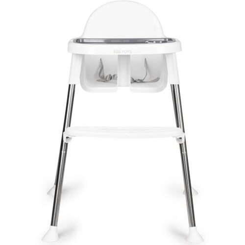 ECO TOYS hranilica za bebe 2U1 sa postoljem i pojasevima white ecotoys Cene