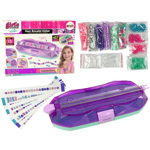  Bracelet Making Set Coloured Beads Container Creator Slike