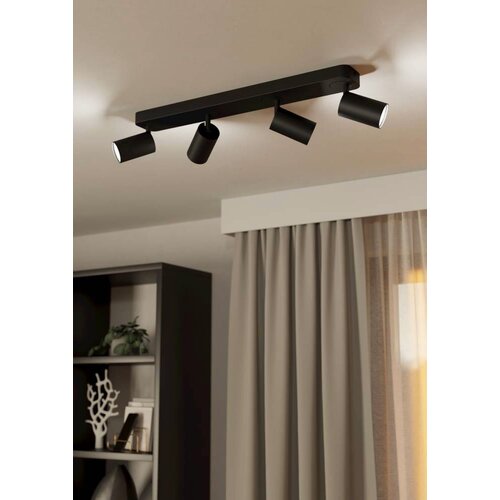 Eglo stropni reflektor Telimbela-Z 900337, 4x GU10 LED 4,9 W, 58 cm, crna Cene