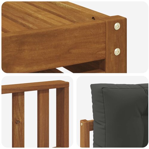  Set vanjskih sofa 8 kom. Prirodna i antracit Slike